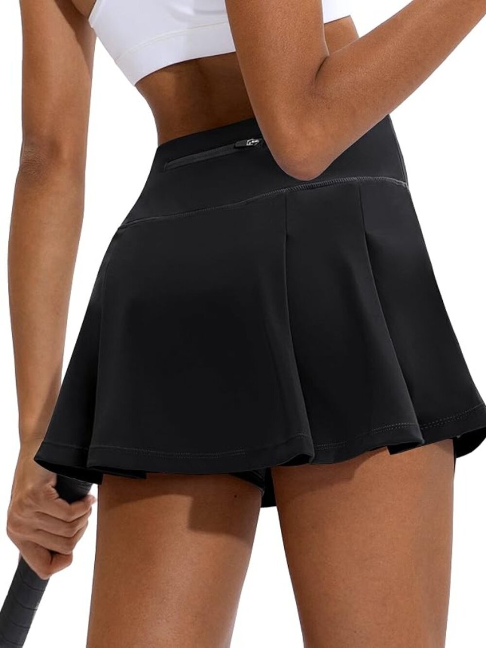 Soothfeel tennis or golf skirt skorts, black, women’s plus size XXL